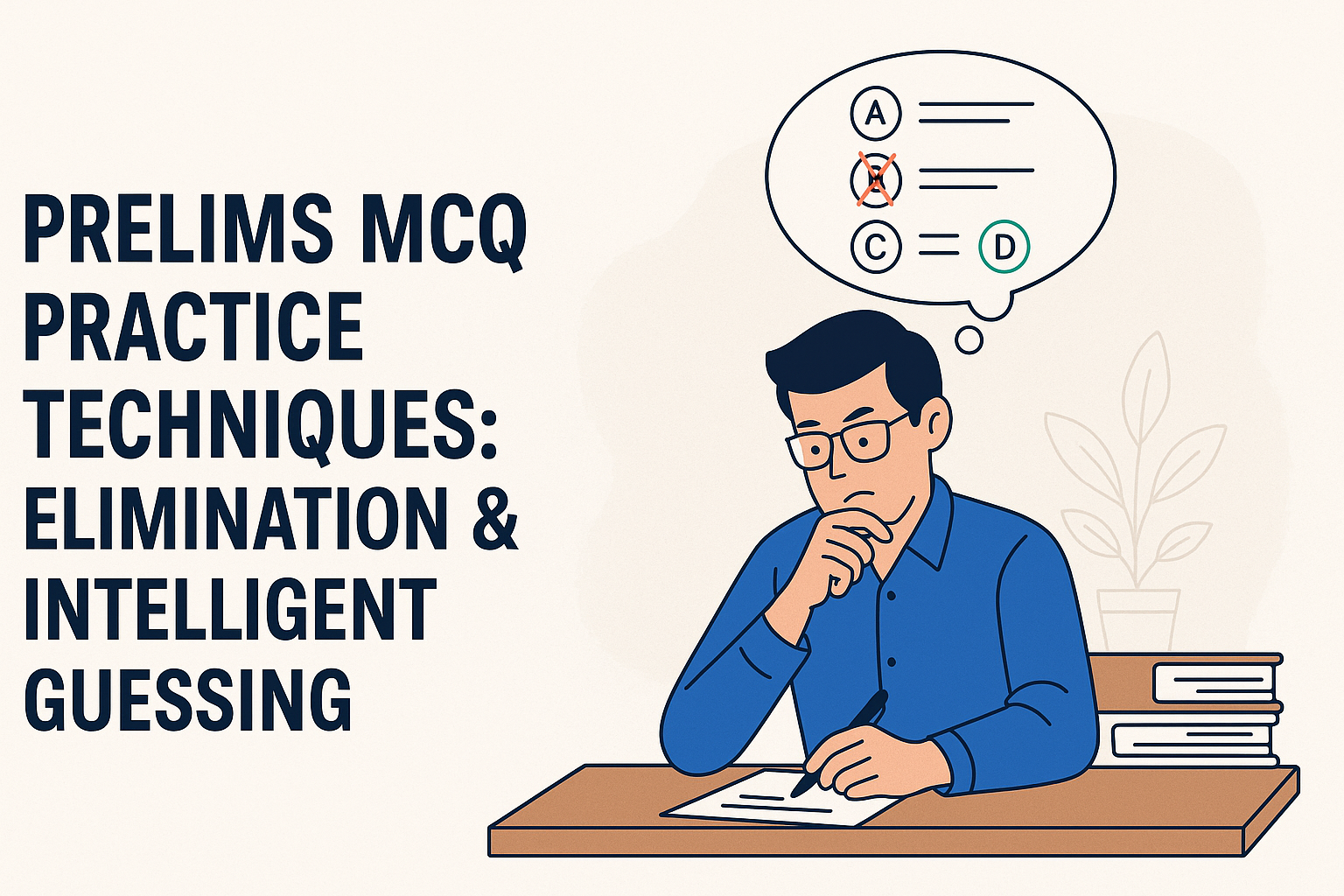 Prelims MCQ Practice Techniques: Elimination & Intelligent Guessing